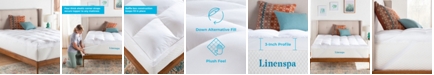 Linenspa 3" Down Alternative Fiber Bed Mattress Topper, Twin